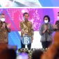 Presiden Jokowi meluncurkan KKP Domestik dan QRIS Antarnegara yang digelar di Gedung Thamrin, Bank Indonesia. (Dok. Biro Pers Sekretariat Presiden/Lukas )