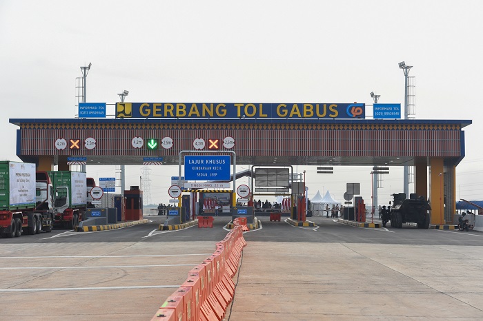 Gerbang Tol Gabus, Jalan Tol Cibitung – Cilincing. (Dok. Setkab.go.id)