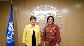 Menkeu sri Mulyani Bertemu Direktur Pelaksana IMF di Washington DC. (Dok. kemenkeu.go.id)
