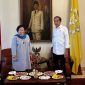Presiden Jokowi bertemu Ketua Umum PDI Perjuangan Megawati Soekarnoputri selama dua jam di Batutulis, Bogor. (Instagram.com/@kerjanyata.86)