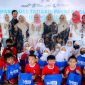 Peserta yang terdiri dari anak-anak dan ibu-ibu PKK tampak antusias dalam memperingati Hari Cuci Tangan se-dunia. (Dok. Biodef)