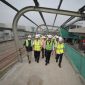 Jakarta Governor Anies Baswedan, inspected the Lebak Bulus and Kebayoran Lama skywalks. (Instagram.com/@aniesbaswedan)
