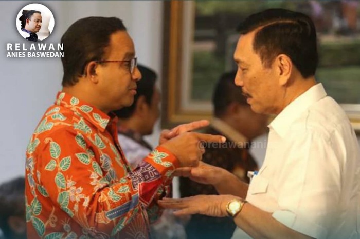 Anies Baswedan dan Luhut Binsar Pandjaitan. (Instagram.com/@relawananiès)
