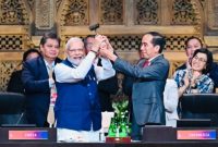 Presiden Jokowi dan Perdana Menteri India Narendra Modi. (Dok. Biro Pers Sekretariat Presiden/Lukas)