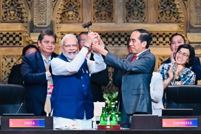 Presiden Jokowi dan Perdana Menteri India Narendra Modi. (Dok. Biro Pers Sekretariat Presiden/Lukas)