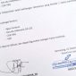 Surat laporan kehilangan teman. (Dok. Ist)