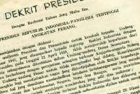 Dekrit presiden yang melanggar konstitusi maka presidennya dapat dan wajib dimakzulkan. (Dok. Ist)