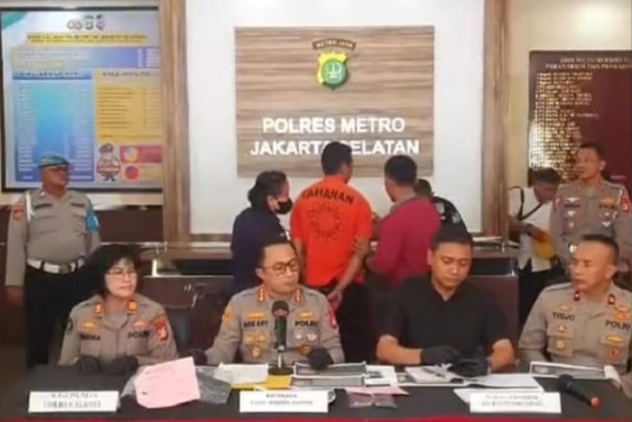 Tangkapan layar Polres Metro Jakarta Selatan merilis kasus penganiayaan dengan tersangka Mario Dendy Satriyo. (Instagram.com/@poldametrojaya)
