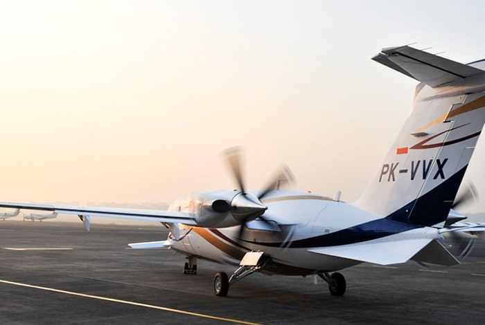 Pesawat susi air dibakar kelompok kriminal bersenjata (KKB). (Instagram.com/@susiairofficial) 