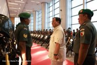 Menteri Pertahanan Prabowo Subianto berkunjung ke Kodam V/Brawijaya. (Dok. Tim Media Prabowo Subianto)