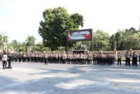 Personil polisi disebar di 25 kecamatan untuk pengamanan di 35 desa yang melakukan pemilihan kepala desa, dengan total TPS sebanyak 583 TPS. (Dok. Polres Bogor)
