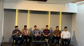 Konferensi pers pengumuman piagam Koalisi Perubahan untuk Persatuan di Sekretariat Perubahan di Sekretariat Perubahan. (Instagram.com/@sugengsuparwoto) 
