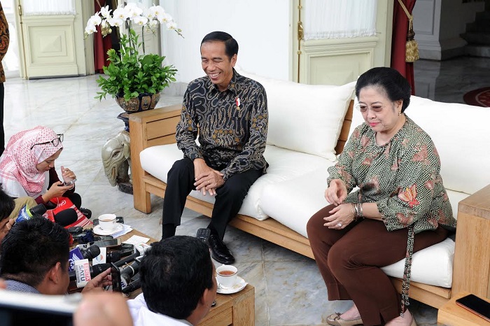 Ketua Umum PDIP Megawati Soekarnoputri dengan Presiden Jokowi. (Dok. Setkab.go.id) 
