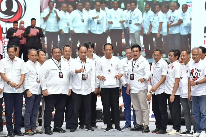 Presiden Jokowi menghadiri acara Musyawarah Rakyat Relawan Pro Jokowi. (Foto Dok. Ist)