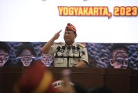 Menteri Pertahanan Prabowo Subianto menghadiri acara Reuni Akbar dan Halal Bihalal Persatuan Purnawirawan Indonesia Raya (PPIR) TNI-Polri. (Dok. Tim Media Prabowo Subianto)
