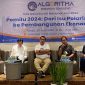 ALGORITMA Research and Consulting merilis Survei Nasional 2023 yang bertajuk "Pemilu 2024: Dari Isu Polarisasi ke Pembangunan Ekonomi" di AONE Hotel, Wahid Hasyim, Jakarta Pusat. (Dok. ALGORITMA Research and Consulting)