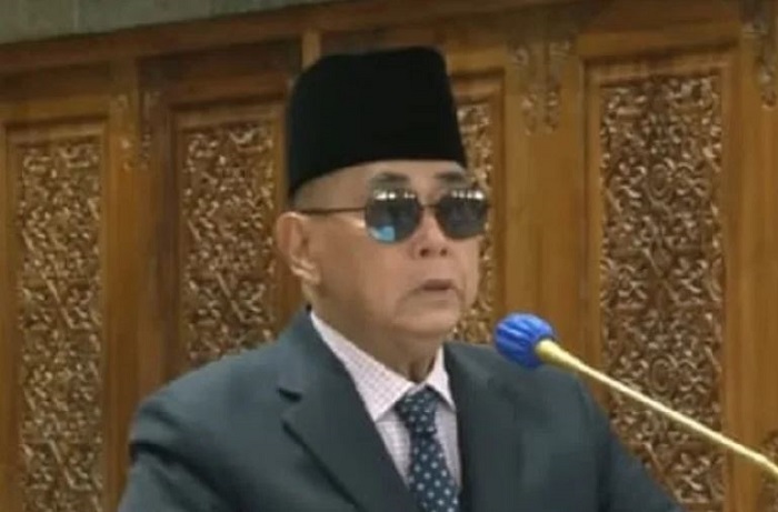 Tangkapan Layar, Pimpinan Pondok Pesantren Al Zaytun, Panji Gumilang. (Dok. Youtube.com/Al-Zaytun Official)

