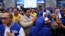 Calon Presiden Prabowo Subianto bersama para pimpinan partai politik koalisi pendukungnya. (Dok. Media Tim Prabowo Subianto)
