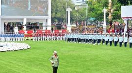 Upacara Detik-Detik Proklamasi Kemerdekaan RI ke 78 tahun ini di Istana Negara, Kamis, 17 Agustus 2023. (Instagram.com/@kemhanri) 
