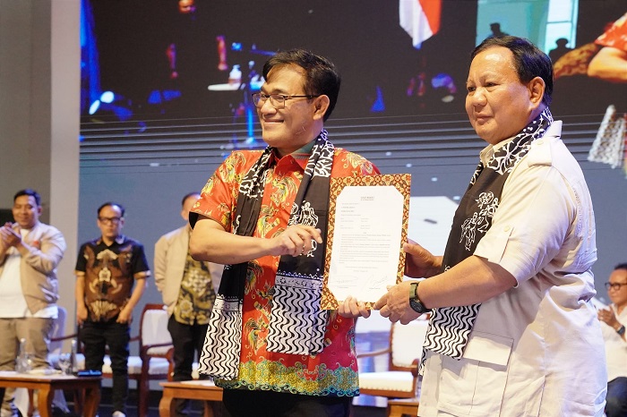 Acara Deklarasi Dukungan Prabowo – Budiman Bersatu di Semarang, Jawa Tengah. (Facbook.com/@Prabowo Subianto)