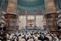 Sejak sore hari jemaah sudah memadati Masjid Istiqlal, (Dok. Aji Rizki
Mewantara)