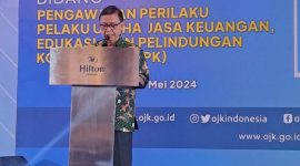 Prakonvensi Nasional RSKKNI di Bidang Pengawasan Perilaku Pelaku Usaha Jasa Keuangan, Edukasi, dan Pelindungan Konsumen (PEPK) di Hotel Hilton Bandung,  Selasa (21/5/24). (Doc.Ist)