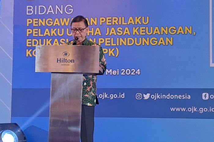 Prakonvensi Nasional RSKKNI di Bidang Pengawasan Perilaku Pelaku Usaha Jasa Keuangan, Edukasi, dan Pelindungan Konsumen (PEPK) di Hotel Hilton Bandung,  Selasa (21/5/24). (Doc.Ist)