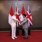 Menteri Pertahanan RI Prabowo Subianto menerima kunjungan kehormatan dari Panglima Angkatan Bersenjata Inggris/Chief of the Defence Staff of the United Kingdom, Admiral Sir Tony Radakin. (Dok. Tim Media Prabowo Subianto)