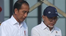 Presiden RI Joko Widodo Bersama Ketua Umum Partai Amanat Nasional (PAN) Zulkifli Hasan. (Facebook.com@Zulkifli Hasan)