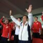 Presiden RI Prabowo Subianto rayakan gol yang berhasil dicetak Ole Romeny. (Facebook.com @Prabowo Subianto)
