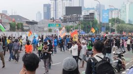 Aksi massa di Jakarta berujung ricuh, NasDem usulkan tim investigasi independen. (Instagram.com @herrysyahnana)

