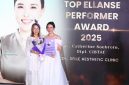  pencapaian paling monumental adalah diraihnya Ellansé Top Performer Award 2025 penghargaan tertinggi atas volume penggunaan dan kontribusi Ellansé terbesar di seluruh Indonesia.
