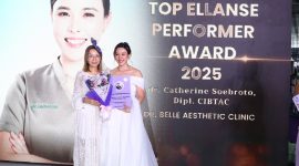  pencapaian paling monumental adalah diraihnya Ellansé Top Performer Award 2025 penghargaan tertinggi atas volume penggunaan dan kontribusi Ellansé terbesar di seluruh Indonesia.